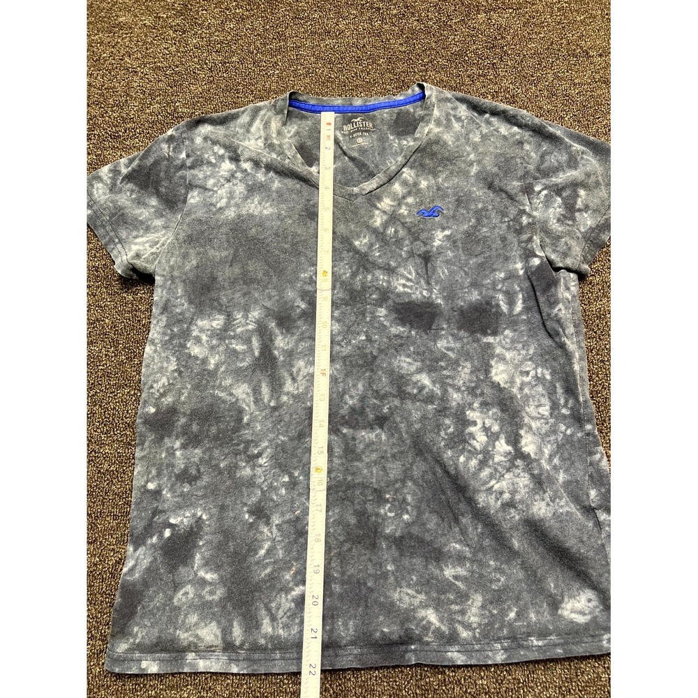 Hollister Must Have Collection T Shirt Womens XS Gray Tie Dye Cotton V Neck - Picture 6 of 7